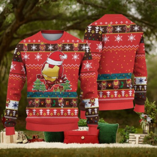 Cute Iron Man Christmas Christmas Gift For Holiday I Love You 3000 3D Ugly Christmas Sweater