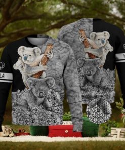 Cute Koala Flower Funny 3D Full Print Ugly Sweater Christmas Gift Sweater