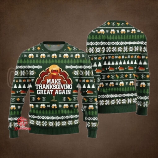 Cute Make Thanksgiving Great Again Ugly Sweater