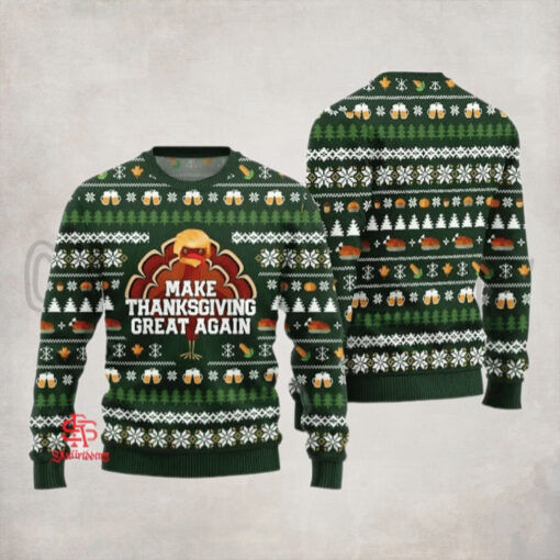 Cute Make Thanksgiving Great Again Ugly Sweater