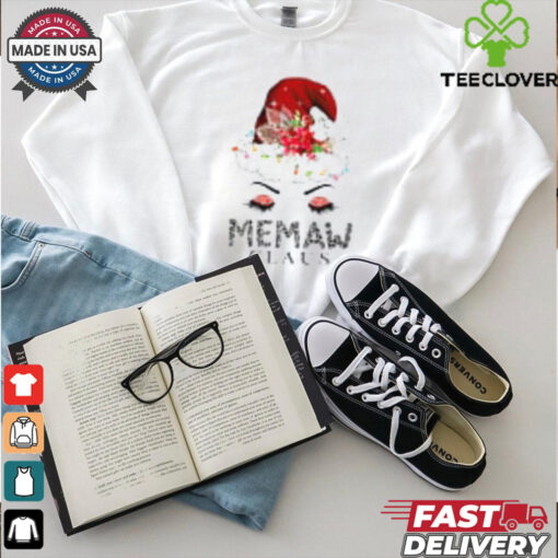 Cute Memaw Claus Retro Santa Claus Happy Merry Christmas T Shirt