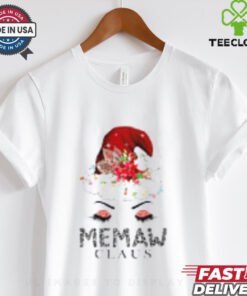 Cute Memaw Claus Retro Santa Claus Happy Merry Christmas T Shirt