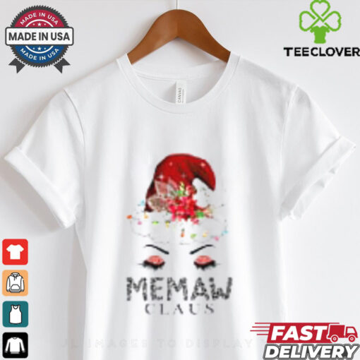 Cute Memaw Claus Retro Santa Claus Happy Merry Christmas T Shirt