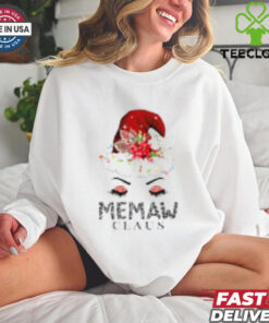 Cute Memaw Claus Retro Santa Claus Happy Merry Christmas T Shirt