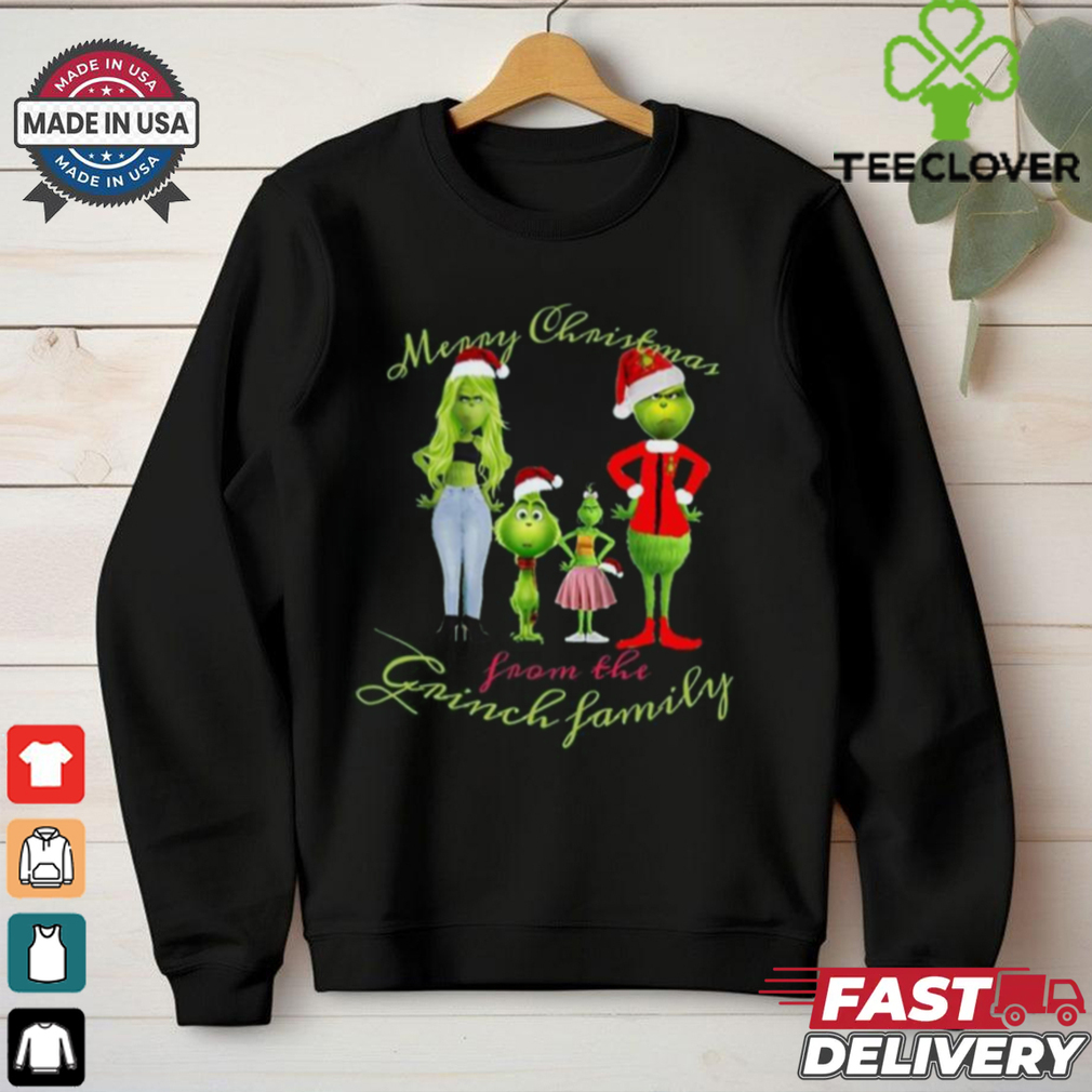 Cute Merry Christmas From The Grinch Family Tee l shirt Cute Merry Christmas From The Grinch Family Tee l shirt