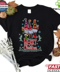 Cute Merry Christmas Gnomes T Shirt
