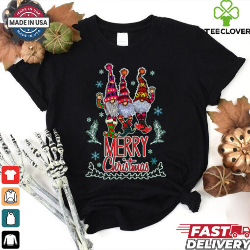 Cute Merry Christmas Gnomes T Shirt