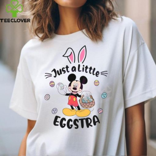 Cute Mickey Just A Little Eggstra shirt