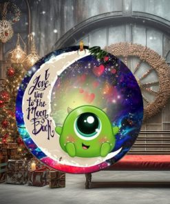 Cute Mike Monster Inc Love You To The Moon And Back Galaxy Christmas Tree Decorations Ornament