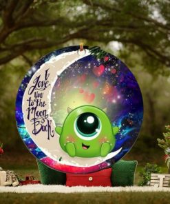 Cute Mike Monster Inc Love You To The Moon And Back Galaxy Christmas Tree Decorations Ornament