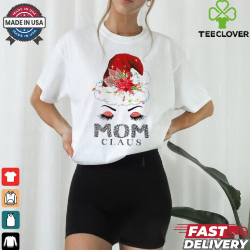Cute Mom Claus Retro Santa Claus Happy Merry Christmas T Shirt