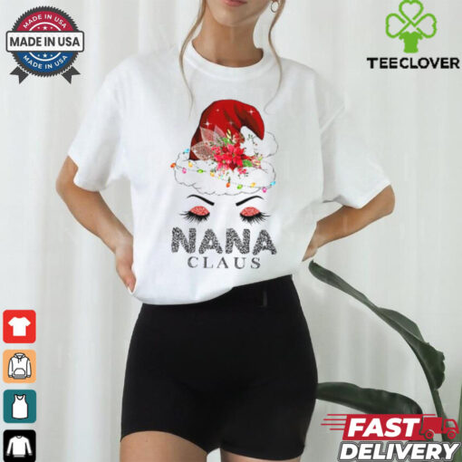 Cute Nana Claus Retro Santa Claus Happy Merry Christmas T Shirt