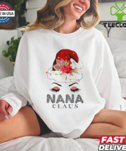 Cute Nana Claus Retro Santa Claus Happy Merry Christmas T Shirt