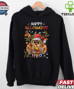 Cute Owl Hallothanksmas Shirt