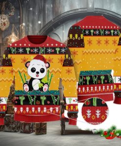 Cute Panda In Bamboo Forest Ugly Christmas Sweater Funny Gift For Men And Women Family Holidays