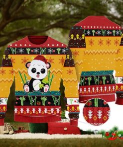 Cute Panda In Bamboo Forest Ugly Christmas Sweater Funny Gift For Men And Women Family Holidays