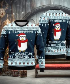 Cute Penguin Ugly Christmas Sweater Funny Gift For Men And Women Family Holidays