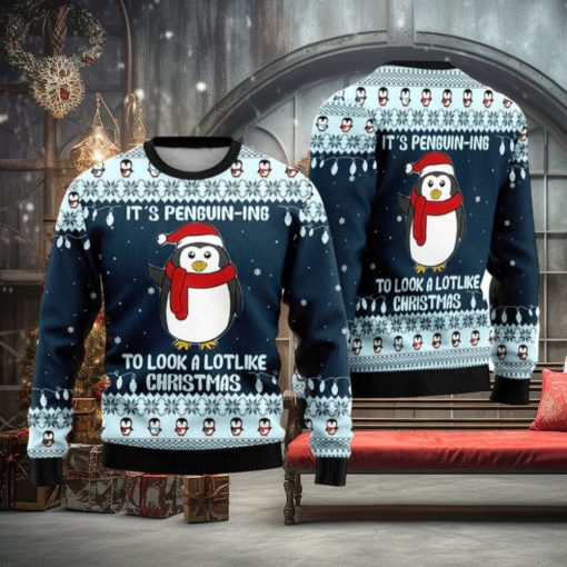 Cute Penguin Ugly Christmas Sweater Funny Gift For Men And Women Family Holidays