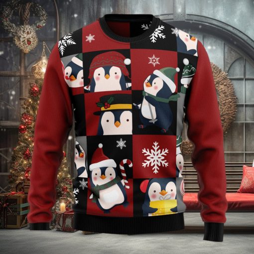 Cute Penguin Ugly Christmas Sweater Thankgiving Gift Men Women