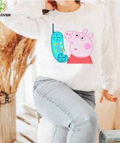 Cute Pepa Phone Funny Pig Design Unisex Sweatshirt