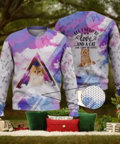 Cute Persian Cat For Cat Lovers 3D Full Print Ugly Sweater Christmas Gift Sweater