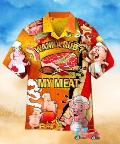 Cute Pig Pictures BBQ Hawaiian Shirts