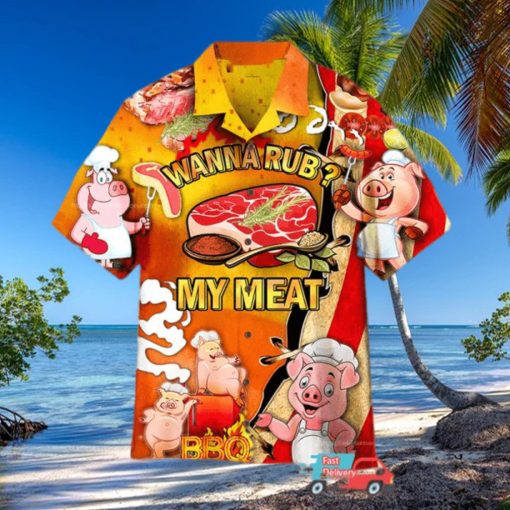 Cute Pig Pictures BBQ Hawaiian Shirts