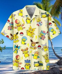 Cute Pikachu Pokemon Hawaiian Shirt Trendy Summer Gift