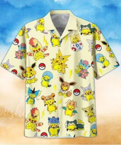 Cute Pikachu Pokemon Hawaiian Shirt Trendy Summer Gift