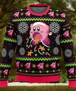 Cute Pink Hungry Kirby’s Dream Land Ugly Christmas Sweater