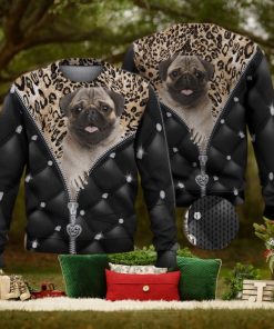Cute Pug Dog Breakthrough Dog Lovers 3D Full Print Ugly Sweater Christmas Gift Sweater