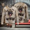 Cute Green Eyed Black Cat 3D Full Print Ugly Sweater Christmas Gift Sweater