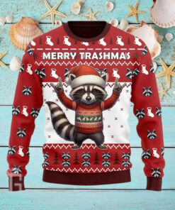 Cute Raccoon Christmas Ugly Sweater