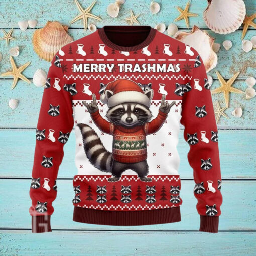 Cute Raccoon Christmas Ugly Sweater