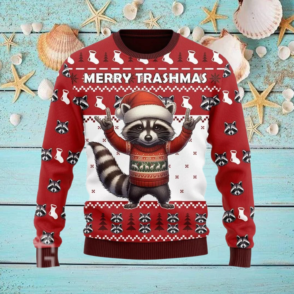 Cute Raccoon Christmas Ugly Sweater Cute Raccoon Christmas Ugly Sweater