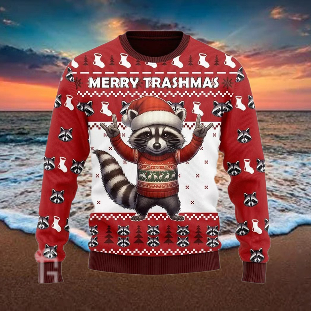 Cute Raccoon Christmas Ugly Sweater Cute Raccoon Christmas Ugly Sweater