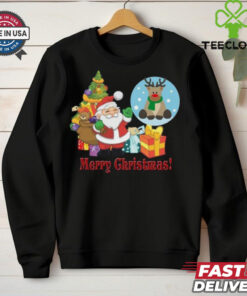 Cute Santa And Gifts For Christmas shirt