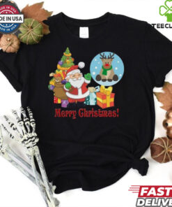 Cute Santa And Gifts For Christmas shirt