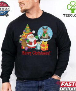 Cute Santa And Gifts For Christmas shirt