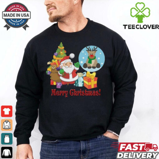 Cute Santa And Gifts For Christmas shirt