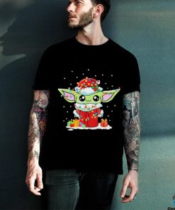 Cute Santa Baby Yoda Christmas Light 2023 Shirt