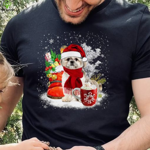 Cute Shih Tzu Christmas Puppy Dog Lover Family Matching T Shirt