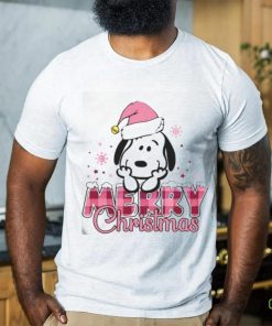 Cute Snoopy Peanut Santa Merry Christmas Shirt