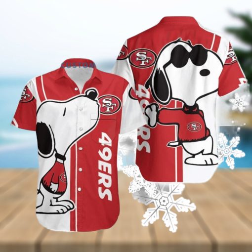 Cute Snoopy San Francisco 49Ers Snoopy Lover Hawaiian Shirt Summer Gift For Fans