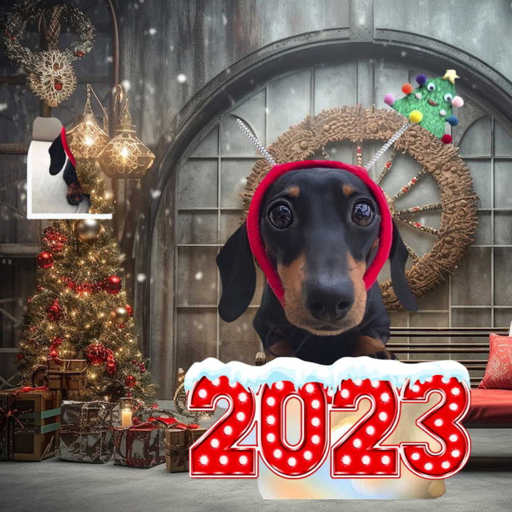 Cute Snowman Dog Customized Dog Photo Ornament Cute Snowman Dog Customized Dog Photo Ornament