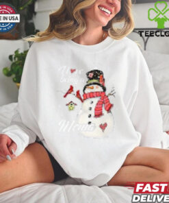 Cute Snowman Xmas I Love Being A Mema Merry Christmas T Shirt