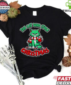 Cute The Cat Who Stole Christmas T Shirt 2 Cute The Cat Who Stole Christmas T Shirt
