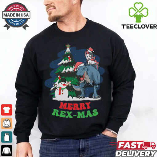 Cute Unicorn Tree Rex Merry Rexmas Christmas Pajamas Xmas shirt