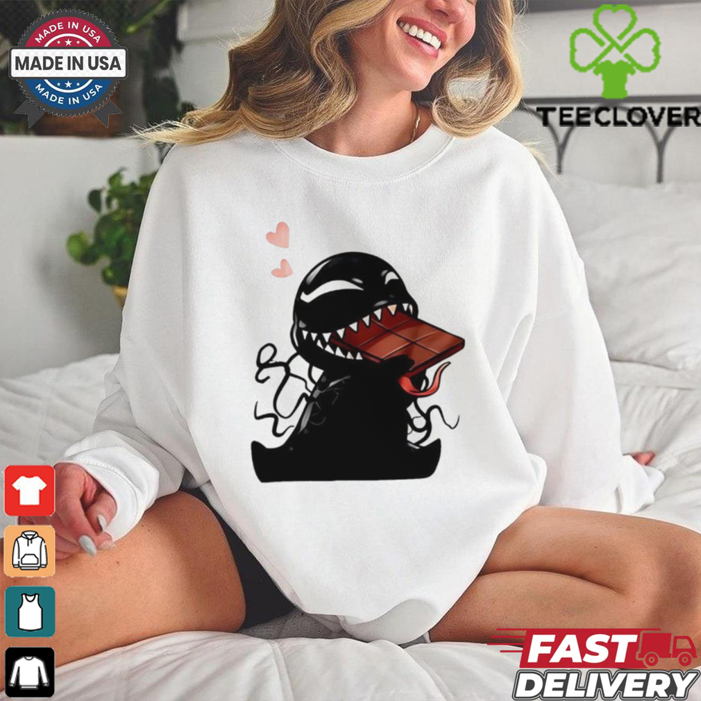 Cute Venom eat Chocolate cartoon shirt Cute Venom eat Chocolate cartoon shirt
