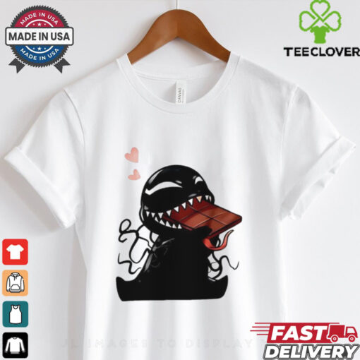 Cute Venom eat Chocolate cartoon shirt